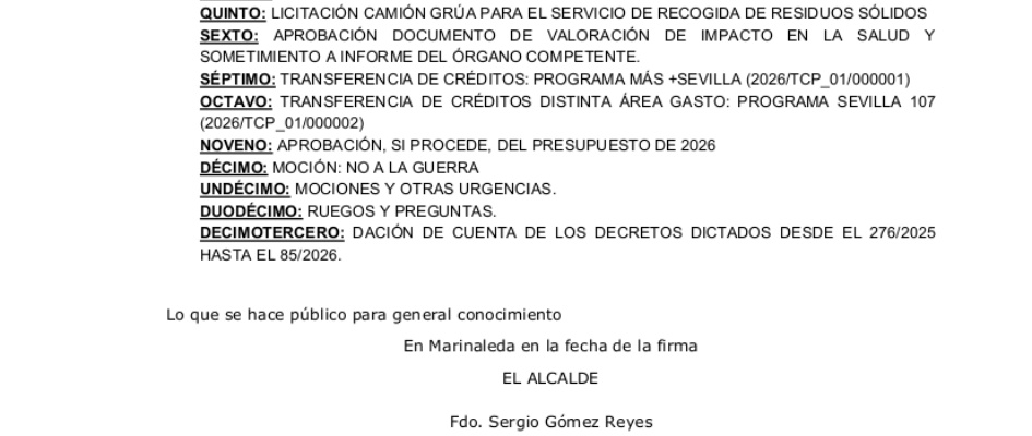 EDICT26 CONVOCATORIA PLENO ORDINARIO 1º TTREREPORT (1)